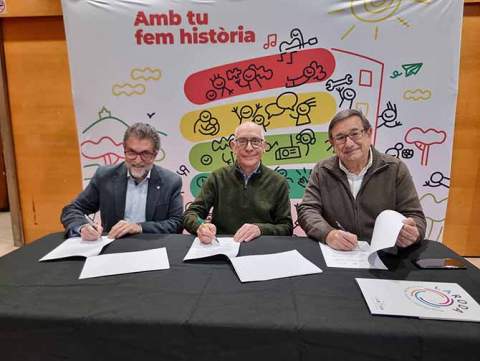 La Fundació Marianao, la FAC i La Roda signen un conveni per enfortir la cohesió comunitària al Baix Llobregat