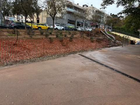 Finalitza la primera fase de les obres de la plaça de les Vinyes