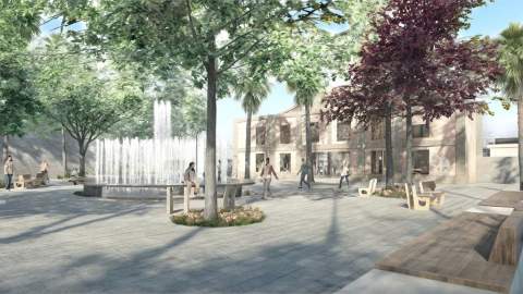 La plaça de l’Estació es transformarà en un nou espai central més accessible