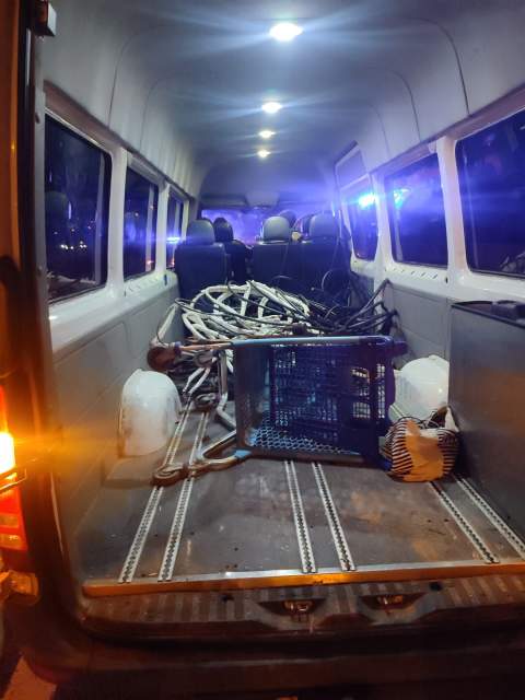 Detinguts quatre homes per robar cable de coure a una empresa