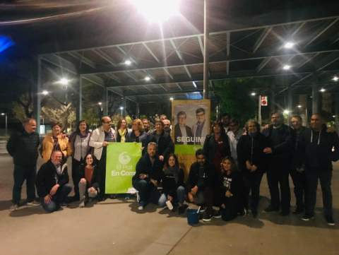 Miembros de la candidatura de El Prat en Comú-En Comú Guanyem