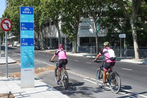 La demanda de la xarxa pedalable Bicivia creix un 21 % en cinc anys