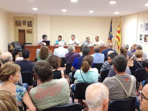 Els empresaris agraris es van reunir ahir a la Cooperativa de Gavà (Fotografia: Institut Agrícola Català de Sant Isidre)