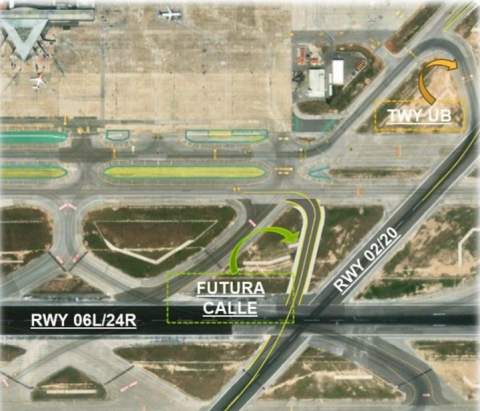 Aena construirà una nova sortida ràpida a la pista creuada de l'aeroport del Prat per reforçar l’eficiència i la seguretat operativa