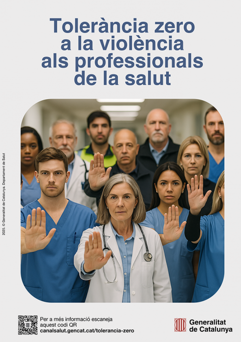 Salut impulsa la campanya 'Tolerància Zero contra la violència als professionals sanitaris'