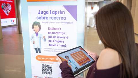 Sant Joan de Déu estrena un nou espai de jocs interactius per apropar la recerca als pacients i les famílies